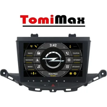 Autorádio TomiMax Opel Astra K Android 14 autorádio s WIFI, GPS, USB, BT HW výbava: 8 Core 4GB+32GB PX HIGH - Model auta: Opel Astra K, Velikost obrazovky: Dotyková obrazovka: 9"