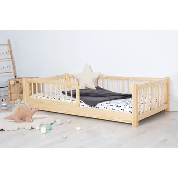 Dětská postel Dětská nízká postel Montessori Ourbaby - přírodní