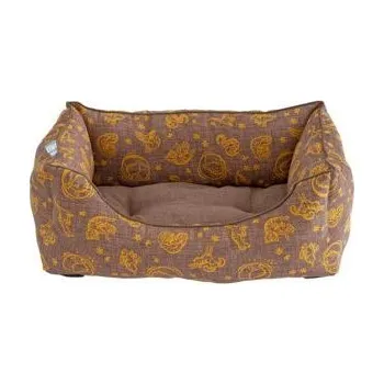 Pelíšek pro psa Pelech KIWI WALKER Kiwi & Friends Sofa bed hnědý varianta M 60x45x22cm