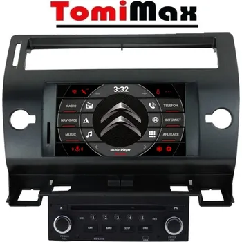 Autorádio TomiMax Citroen C4 Android 14 autorádio s WIFI, GPS, USB, BT HW výbava: 8 Core 4GB+32GB PX HIGH - Model auta: Citroen C4 2004-2012, Velikost obrazovky: Dotyková obrazovka: 7"