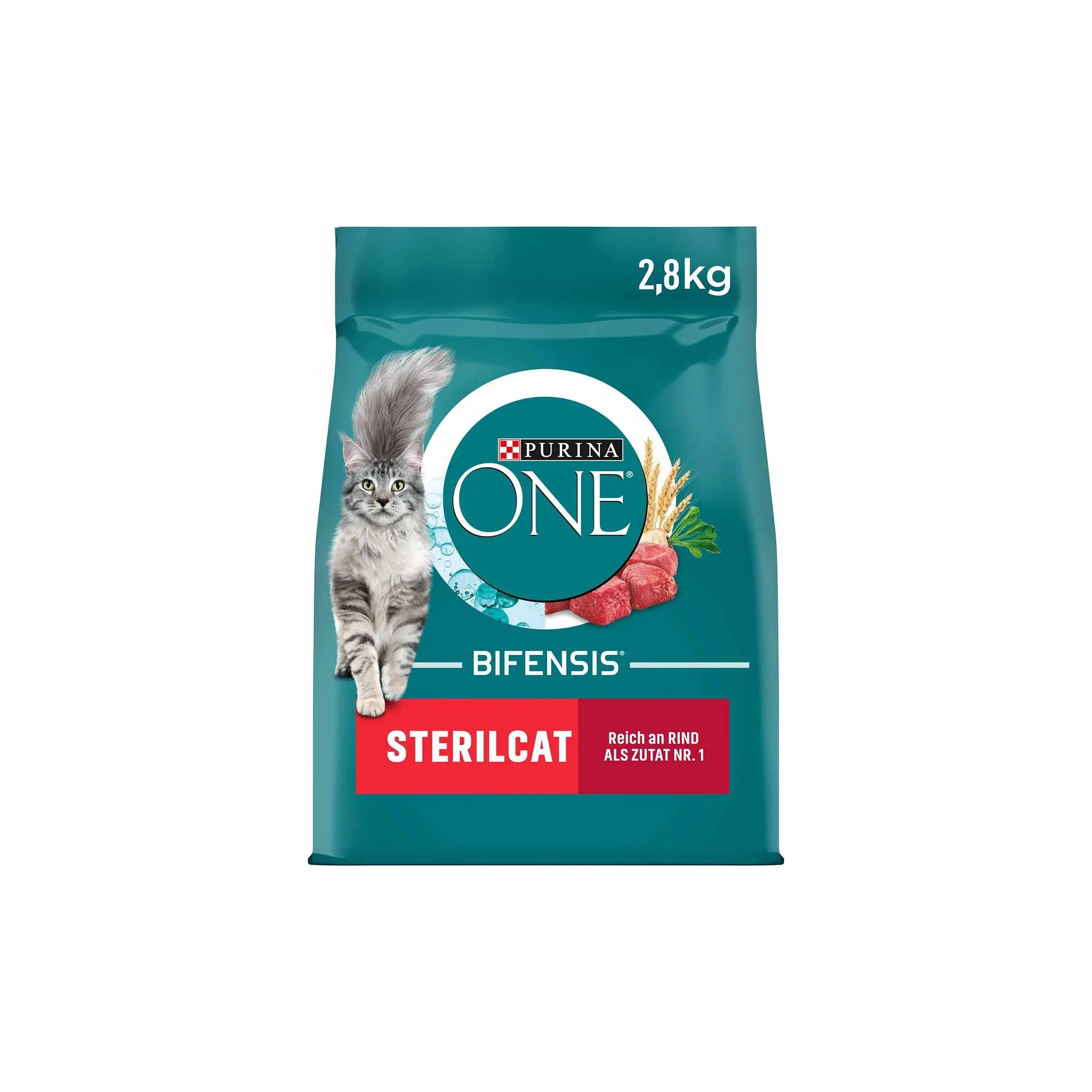 Fotografie 1 - Krmivo pro kočku Purina One Bifensis Adult Sterilcat Beef 2,8 kg