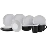 Sada nádobí Gimex Solid Line 16 ks černá