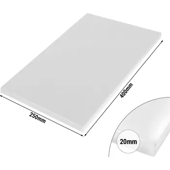 Kuchyňské prkénko G.Gastro Prkénko - 25 x 40 cm - tloušťka 2 cm - bílé