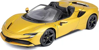 autíčko Bburago Ferrari SF90 Spider 1:18 žlutá metalíza