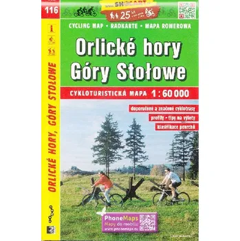 Orlické Hory, Góry Stolowe - cyklomapa 1:60 000 Shocart číslo 116 - Shocart