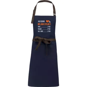 Kuchyňská zástěra Zástěra Kariban Vintage Jak dlouho dělám stejky