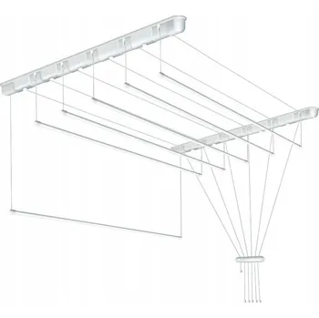 Věšák Erga Erga, stropní věšák na sušení prádla 7x80 cm, bílé, ERG-SEP-10SUSSUF0087P