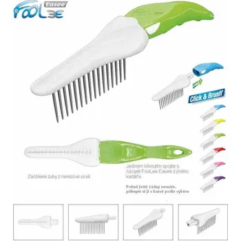 Kosmetika pro kočku Hřeben na dlouhosrstou kočku nebo psa Foolee Easee 14 Délka zubů: 35 mm