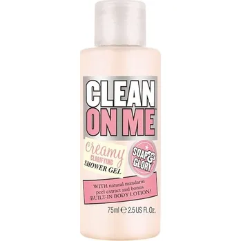 Sprchový gel Soap-Glory Pece-o-plet Sprchova-peceKrémový sprchový gel Clean on Me 75 ml (1&nbsp;187,00 Kč / 1 l)