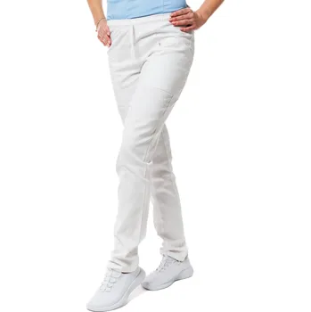 Zdravotnický oděv Perlička® Zdravotnické kalhoty SISI SATTÉ Regular Bíla Barva: Bílá, Velikost: 42