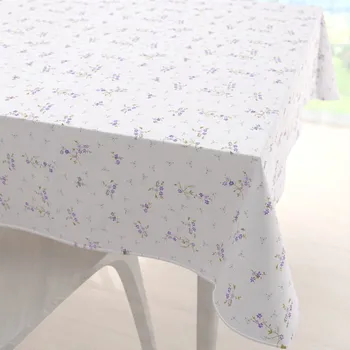 ubrus Bavlněný čtvercový ubrus Sandra SA-296 Drobné fialové kvítí na bílém 50x50 cm