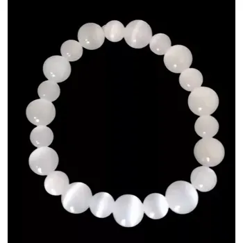 Náramek Selenitový náramek – přírodní krystal v AA kvalitě, velikosti 6 a 10 mm