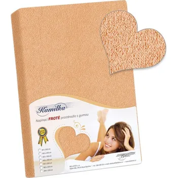 Prostěradlo Froté prostěradlo 120x200 cm lososová