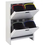 Mobil Plastic Sestava skříňky a 4 košů na tříděný odpad, 4 x 20 litrů