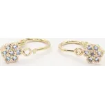 Dětské zlaté náušnice kytičky