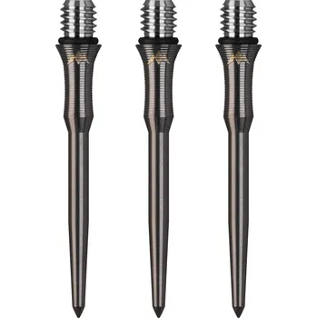 Příslušenství pro šipky Hroty na šipky Mission Titan Edge Shark Black Steel 34 mm