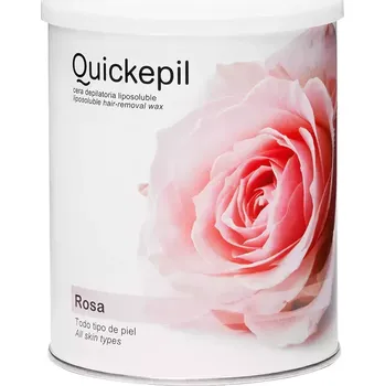 Přípravek po depilaci a epilaci Depilační vosk QUICKEPIL - plechovka 800 ml - růže (AS)