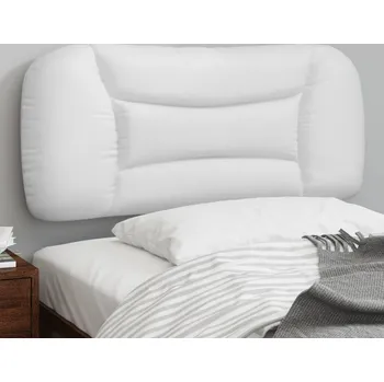 Polštář vidaXL Polštář na čelo postele Hvar 90 cm umělá kůže [374546] Barva: Bílá