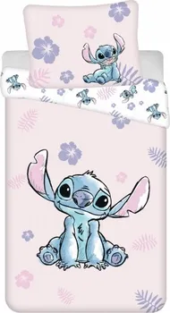 Ložní povlečení Jerry Fabrics Lilo a Stitch růžové 140 x 200, 70 x 90 cm zipový uzávěr