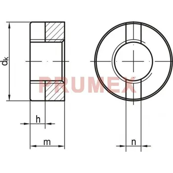 Matice Matice válcová s drážkou DIN 546 M6 pozink