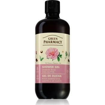 Sprchový gel Green Pharmacy Damask Rose & Shea Butter Shower Gel jemný sprchový gel 500 ml