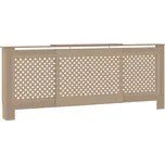 Kryt na radiátor MDF hnědý 205 cm 325555