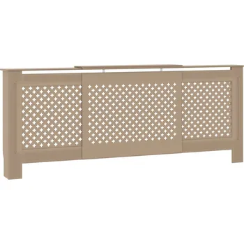 Kryt na radiátor MDF hnědý 205 cm 325555