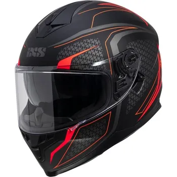 Helma na motorku iXS přilba 1100 2.4 MATT BLACK/RED - L