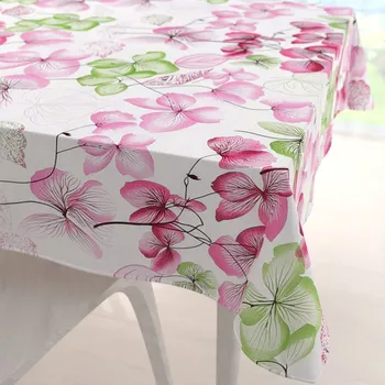 ubrus Bavlněný čtvercový ubrus Sandra SA-366 Růžovo-zelené květy na bílém 40x40 cm