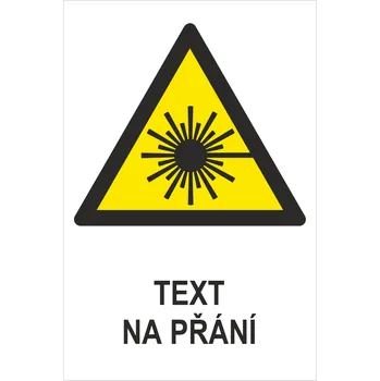 LASEROVÝ PAPRSEK - Váš text samolepící PVC fólie 300x200 mm