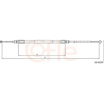 Auto-moto Tažné lanko, parkovací brzda COFLE CFE10.4159