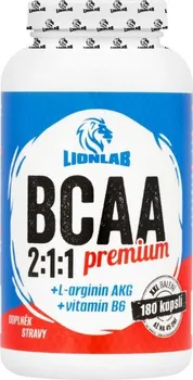 Aminokyselina Lionlab BCAA 2:1:1 Premium XXL 180 cps.