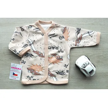 Kojenecká bunda AMÁLKA Bavlněný, kojenecký kabátek, formule Velikost: 74