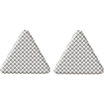Samolepicí dekorace na vozidlo 3D trojúhelníkové pružné bílé gelové odrazky, 58 x 58 mm, 2 ks