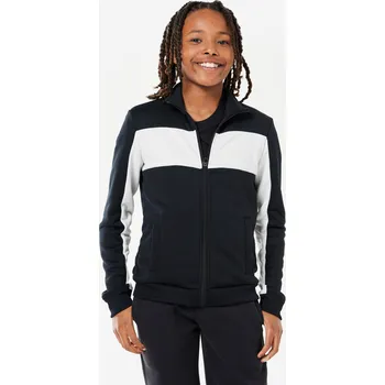 Dámská mikina DECATHLON Dětská sportovní mikina 8 LET BÍLÁ|ČERNÁ