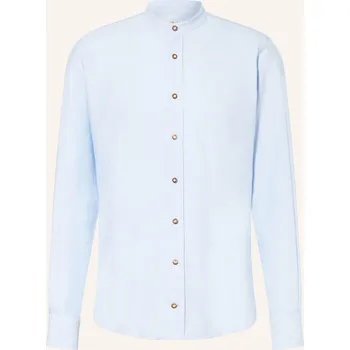 Pánská košile du4 Pánská Krojová Košile Hansi Slim Fit Se Stojáčkem, tmavě...