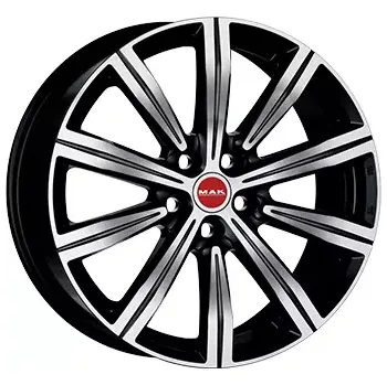 Alu kolo Alu kola MAK BIRMINGHAM, 20x9 5x120 ET41, černá lesklá + leštění (zátěžová)