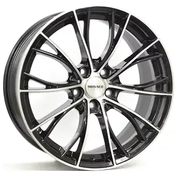 Alu kolo Alu kola MONACO WHEELS MC16, 19x8.5 5x112 ET30, černá lesklá + leštění