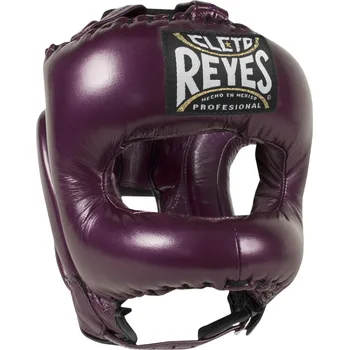 Chránič hlavy na box a bojový sport Helma Cleto Reyes s "V" rámem - fialová