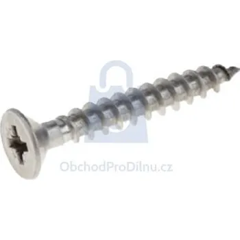 Vrut Vrut se zápustnou hlavou, křížová drážka, plný závit, nerez A4 4 x 25, balení 1 ks