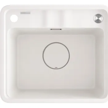 Granitový dřez Deante Momi granitový dřez 50x44 cm bílá ZKM_A103