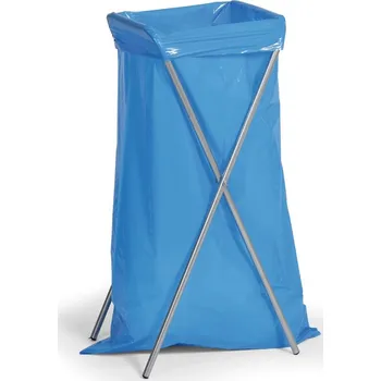 Odpadkový koš Kovový skládací stojan na odpadkové pytle 70 l