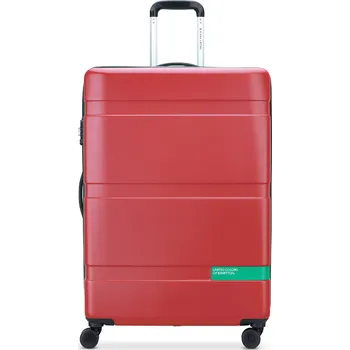 Cestovní kufr Delsey X Benetton NOW Hardside 76 cm 376282104 - červený 93 l
