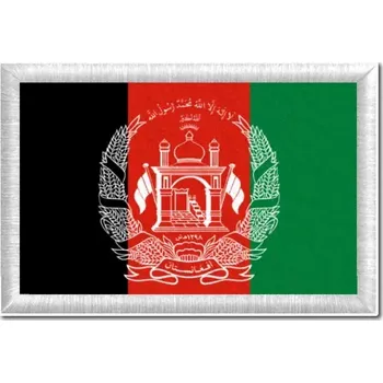 Vlajka Pelisport Afghánská vlajka tištěná nášivka 6 x 4 cm