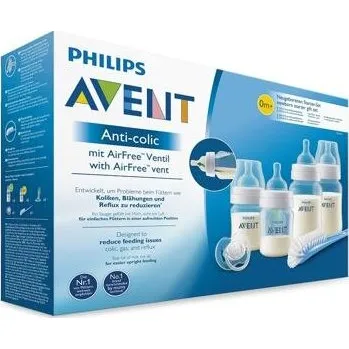 Kojenecká láhev AVENT Novorozenecká startovní sada Anti-colic,ventil AirFree