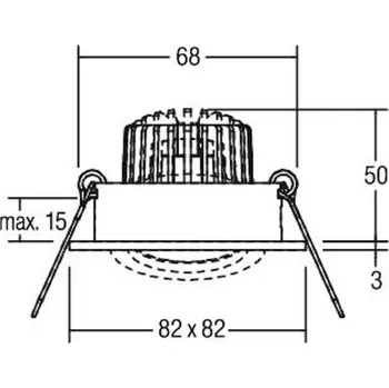 Lampička BRUMBERG BB19 dim2wam RC krabice bílá matná matná bílá 1 x 6 W LED - Doprava zdarma