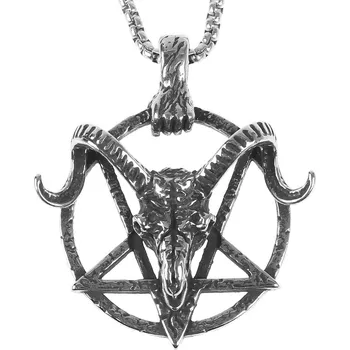 Přívěsek obojek Satanic Ram Stal