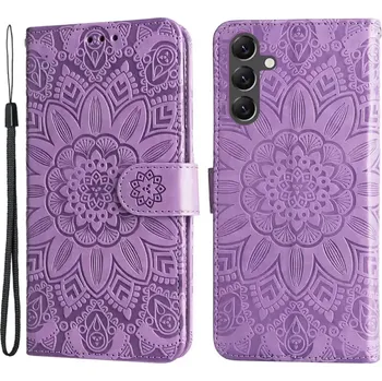 Pouzdro na mobilní telefon Knížkové pouzdro na Samung Galaxy A15 LTE Axyz Case Mandala levandulové