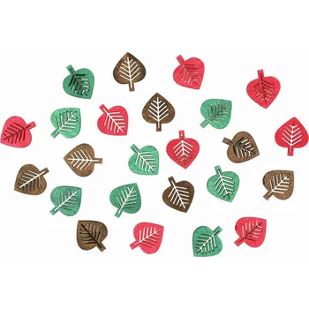 Dřevěné listy 2 cm, 24 ks