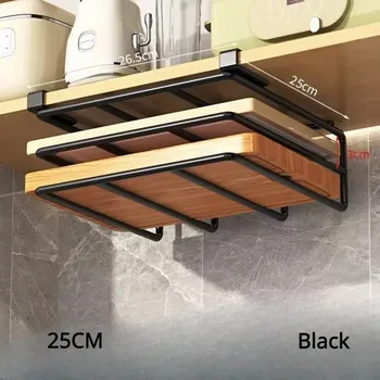 Nerezový kuchyňský závěsný držák s úložným systémem - A